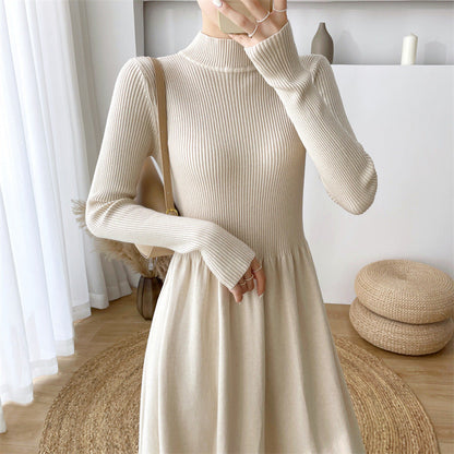 🎅Christmas Pre-sale🎁Gentle Style French Long Sleeve Knit Dress