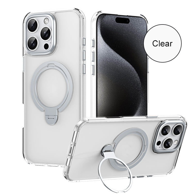 📱360°Rotatable Invisible Magnetic Stand Phone Case-11