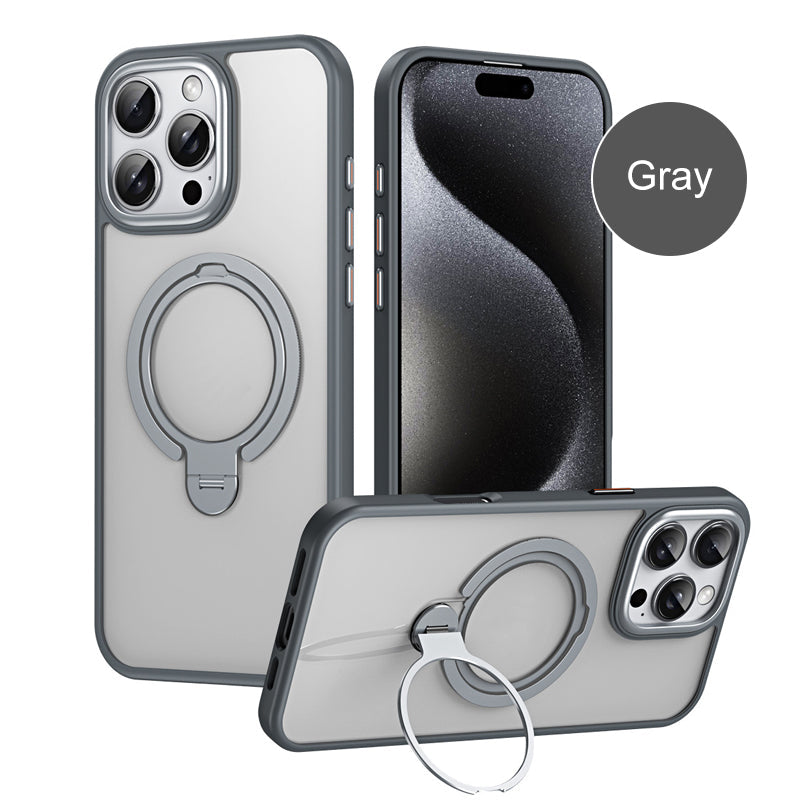 📱360°Rotatable Invisible Magnetic Stand Phone Case-10