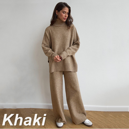 🎅Christmas Pre-sale🎁Women's Casual Loose Knit 2-Piece Set