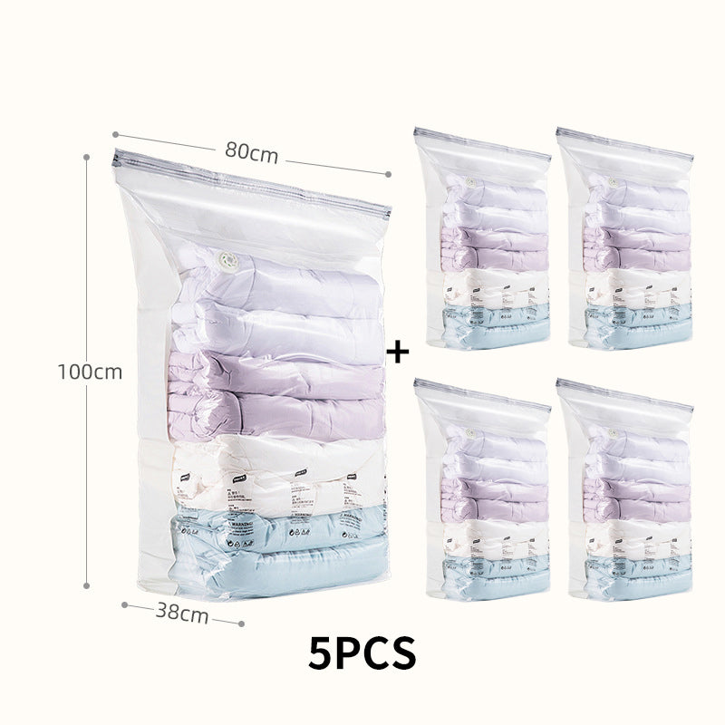 5PCS Reusable Vacuum-Free Compression Storage Bags-8