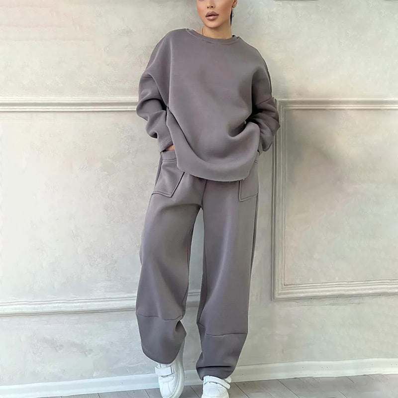 Women’s 2-Piece Oversized Sweatshirt Set-3