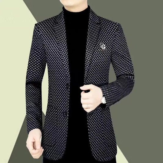 🎅Christmas Pre-sale🎁Men's Slim-fit Casual Suit Jacket【Comfortable and Warm】