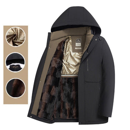 🎅Christmas Pre-sale🎁Men’s Winter Thermal Thick Hooded Parka Coat